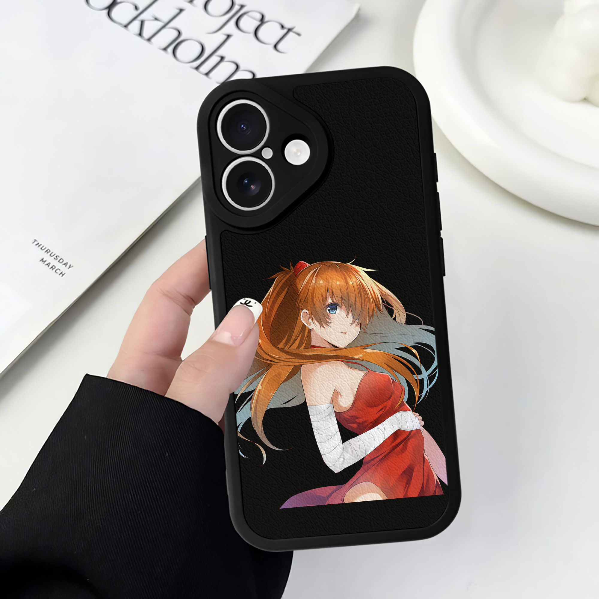 （画像用） EVA 新世紀エヴァンゲリオン 【iPhone 16シリーズ対応】シリコンスマホケース（レザー調） 材質：シリコン